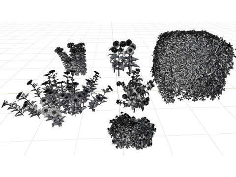 High-Detail Outdoor Plant Collection 3D Model