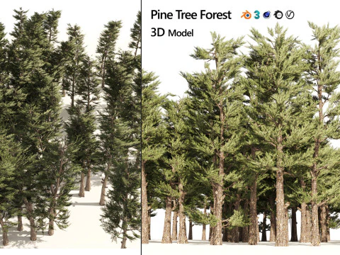 100 Highly Detailed Game ready Trees 3d collection 3D Model