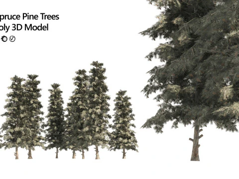 100 Highly Detailed Game ready Trees 3d collection 3D Model
