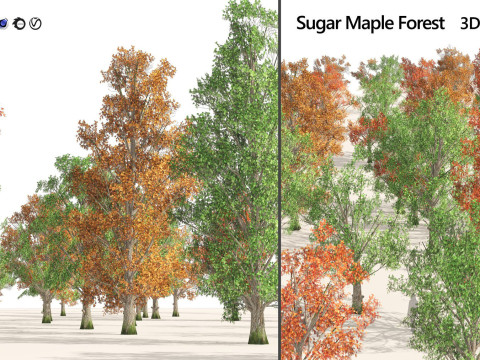 100 Highly Detailed Game ready Trees 3d collection Modello 3D