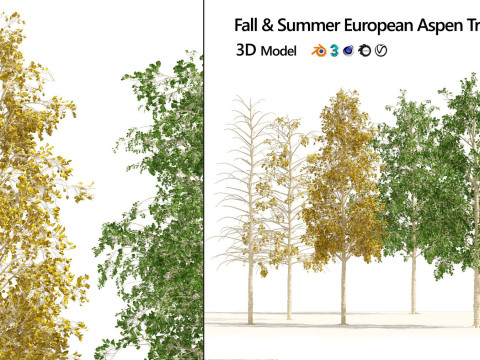 100 Highly Detailed Game ready Trees 3d collection Modello 3D
