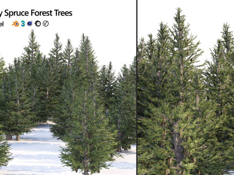 100 Highly Detailed Game ready Trees 3d collection Modello 3D