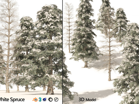 100 Highly Detailed Game ready Trees 3d collection Modello 3D
