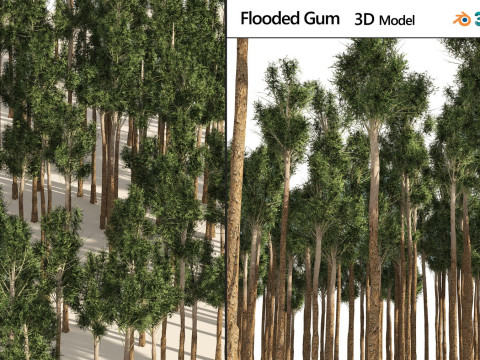 100 Highly Detailed Game ready Trees 3d collection Modello 3D