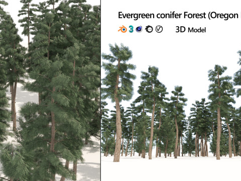100 Highly Detailed Game ready Trees 3d collection Modello 3D