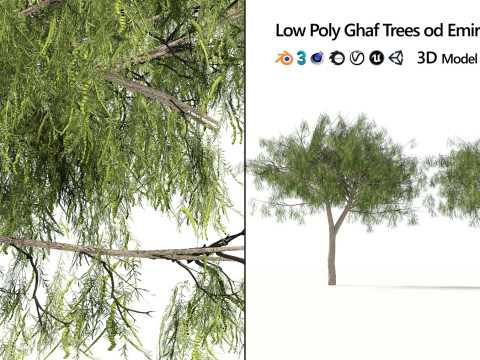 100 Highly Detailed Game ready Trees 3d collection Modello 3D