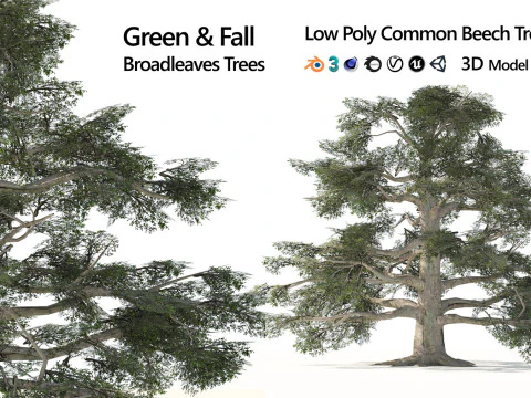 100 Highly Detailed Game ready Trees 3d collection 3D Model