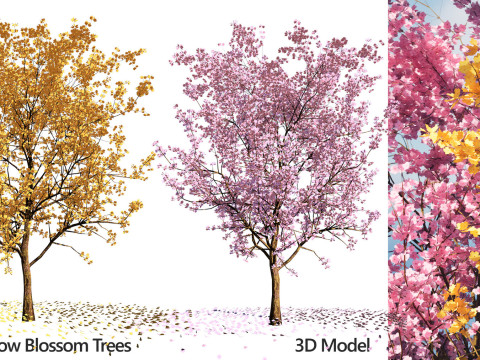 100 Highly Detailed Game ready Trees 3d collection Modello 3D