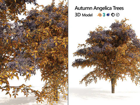 Medium Poly Trees for Realistic Environments 3D Model