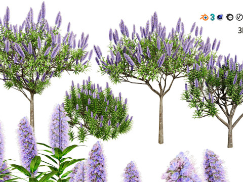 Realistic Plants - Low Poly 3d Pack 3D 모델