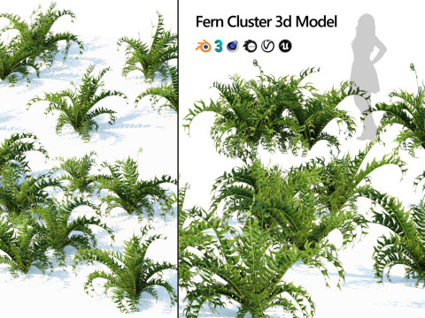 Realistic Plants - Low Poly 3d Pack 3D 모델