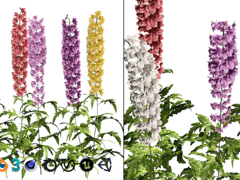 Realistic Plants - Low Poly 3d Pack 3D 모델
