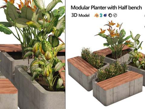 Realistic Plants - Low Poly 3d Pack 3D 모델