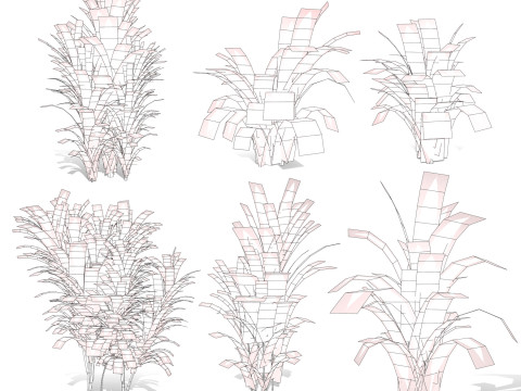 Realistic Plants - Low Poly 3d Pack 3D 모델