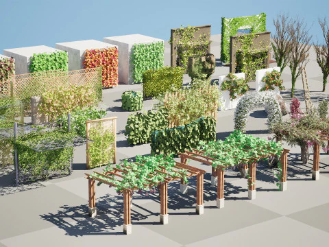 Collection de lierre mod&egrave;le 3D Modèle 3D