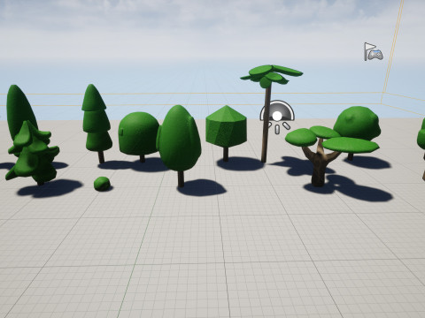 Stylized Game Tree Assets Modello 3D
