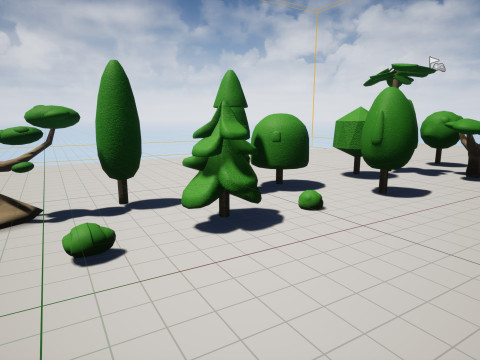 Stylized Game Tree Assets Modello 3D