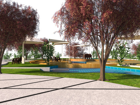 Parkside Serenity 3d scene 3D Model