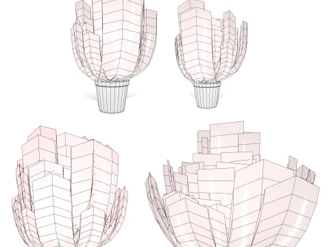 Rosmarinstrauch 3D Modell