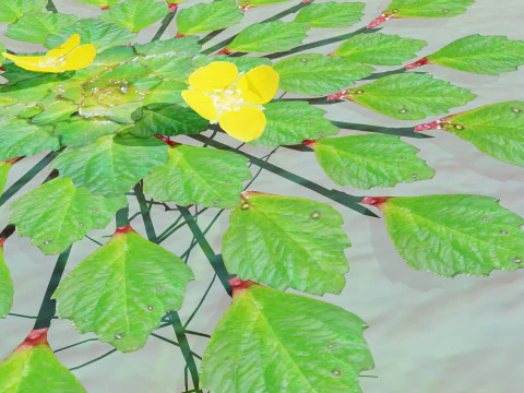 Planta mosaico Modelo 3D