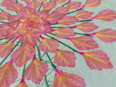 Planta mosaico Modelo 3D