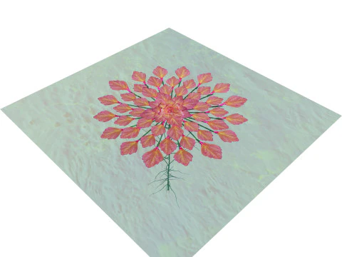 Planta mosaico Modelo 3D