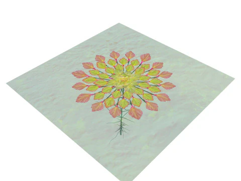 Planta mosaico Modelo 3D