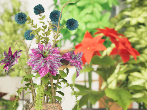 Indoor Plant 3d Collection 3D Model