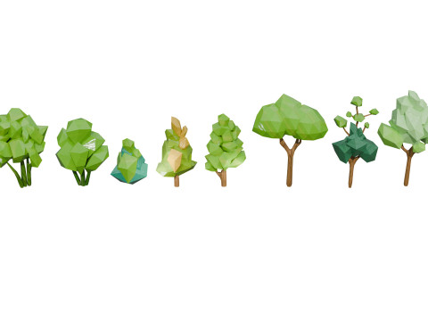 Deconstruction Stylized Tree Pack 3D मॉडल