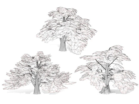 Game Ready Cedar of Lebanon Trees 3d assets 3D Model