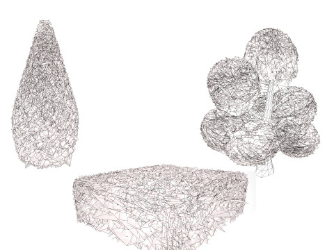 Juniper Bush 3D Model