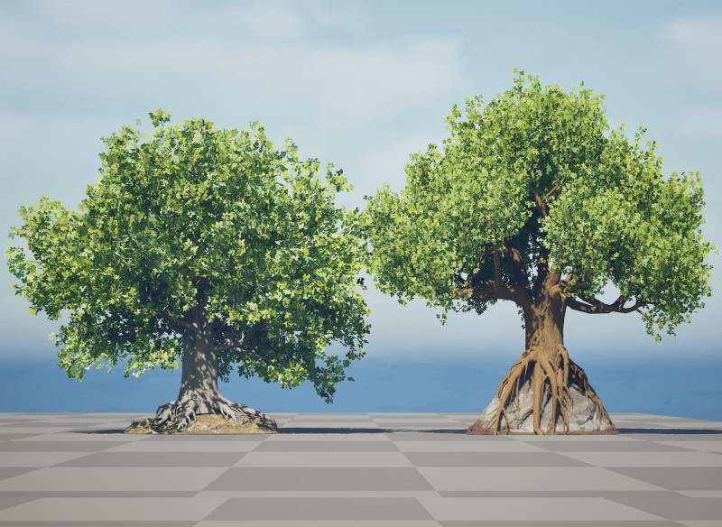 Stylized World Tree s 3D Model .c4d .max .obj .3ds .fbx .stl .blend