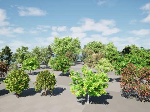 High realistic Fruit Trees 3D Collection 01 Modelo 3D