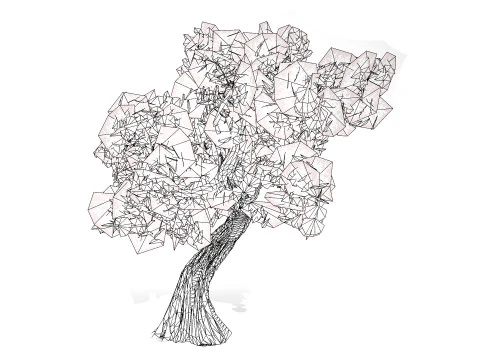 Spiral Juniper Tree 3D Model