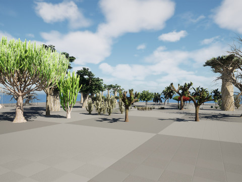 Desert Plants 3D Pack 3D Model