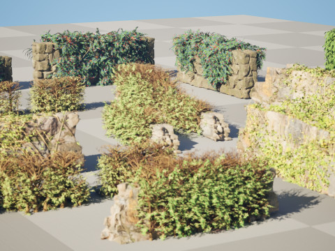 UK Hedgerow 3D Collection 3D 模型
