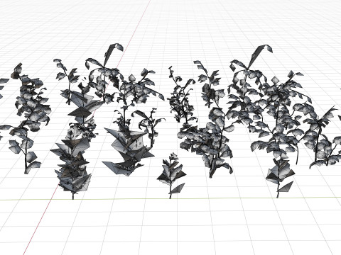 Game-Ready Foliage Trunks Collection 3Dモデル