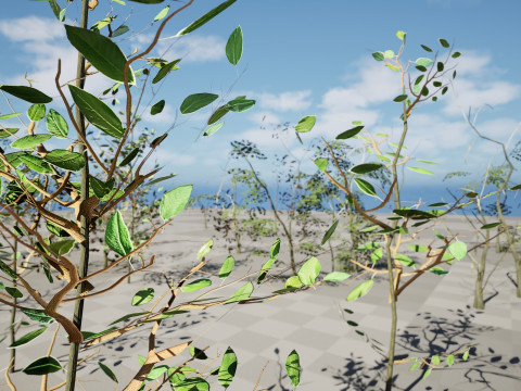 Game-Ready Foliage Trunks Collection 3Dモデル