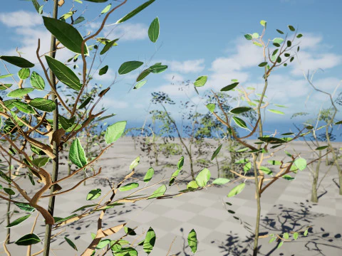 Game-Ready Foliage Trunks Collection 3D Model