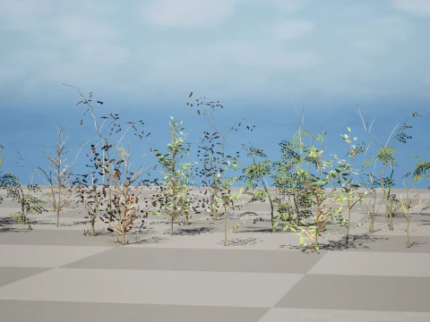 Game-Ready Foliage Trunks Collection 3D Model