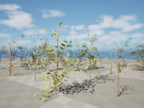Game-Ready Foliage Trunks Collection 3Dモデル