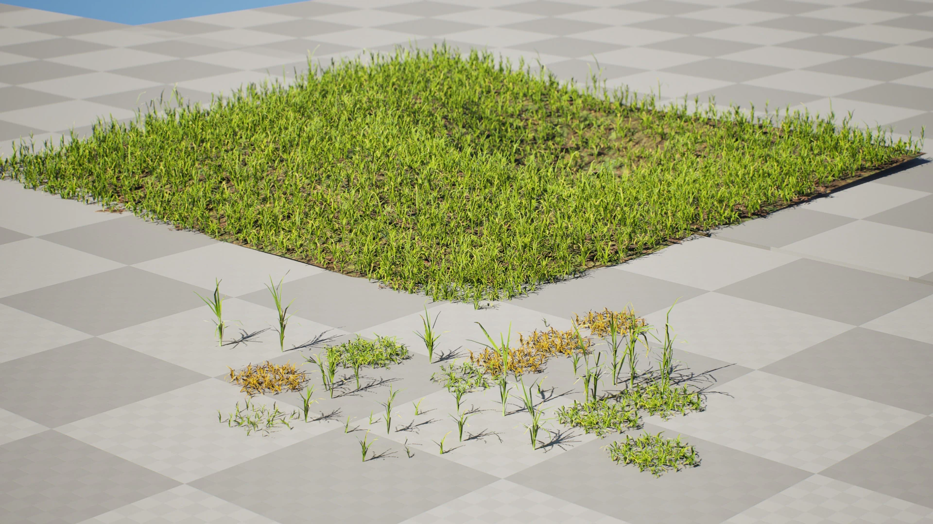 Game-Ready Grass Collection Individual Types Meadow Asset with Free 3D Tutorial 3D Model .c4d .max .obj .3ds .fbx .stl .blend 