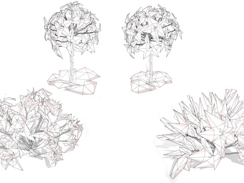 South African Candelabra Flower 3D 모델