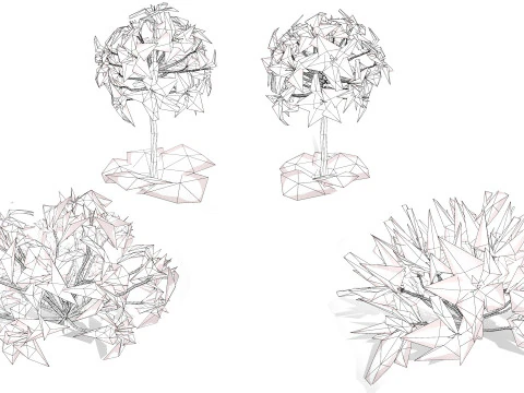 South African Candelabra Flower 3D Model