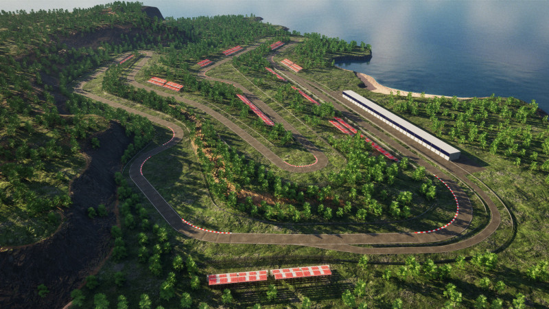 The Verdant Grand Prix - Unreal Engine Car Race Track Template 3D Модель .c4d .max .obj .3ds .fbx .stl .blend 
