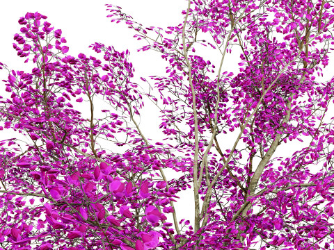 Vibrant Floral Tree Collection 3D Model