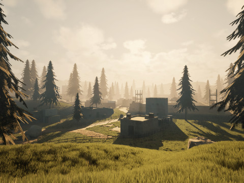 Military Battlefield Environment - Unreal Engine 3D Modell
