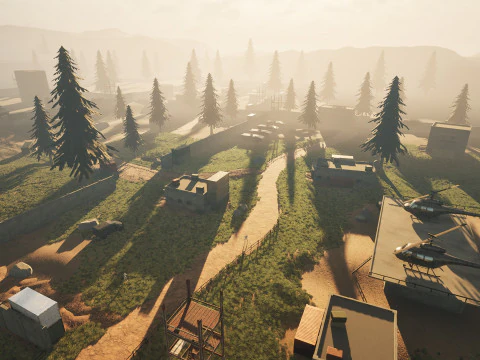 Military Battlefield Environment - Unreal Engine 3D Model
