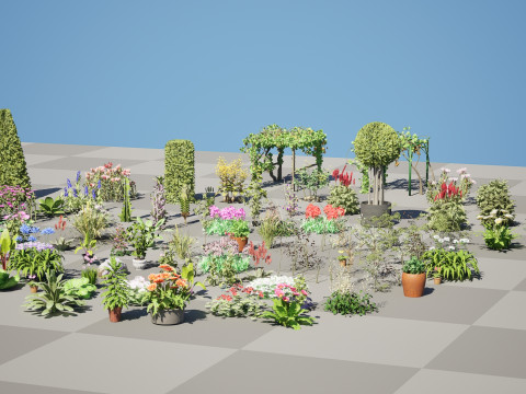 Optimized Foliage Collection 3D Model