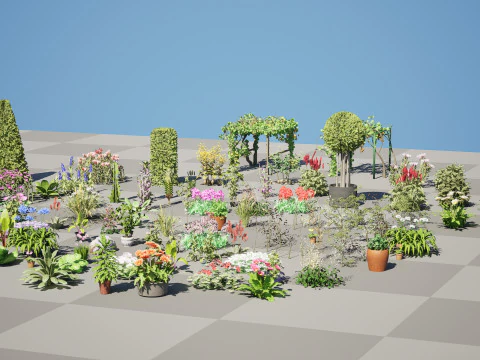 Raccolta del fogliame ottimizzata Modello 3D